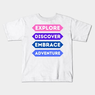 Exploratory Spirit, Adventurous Soul Kids T-Shirt